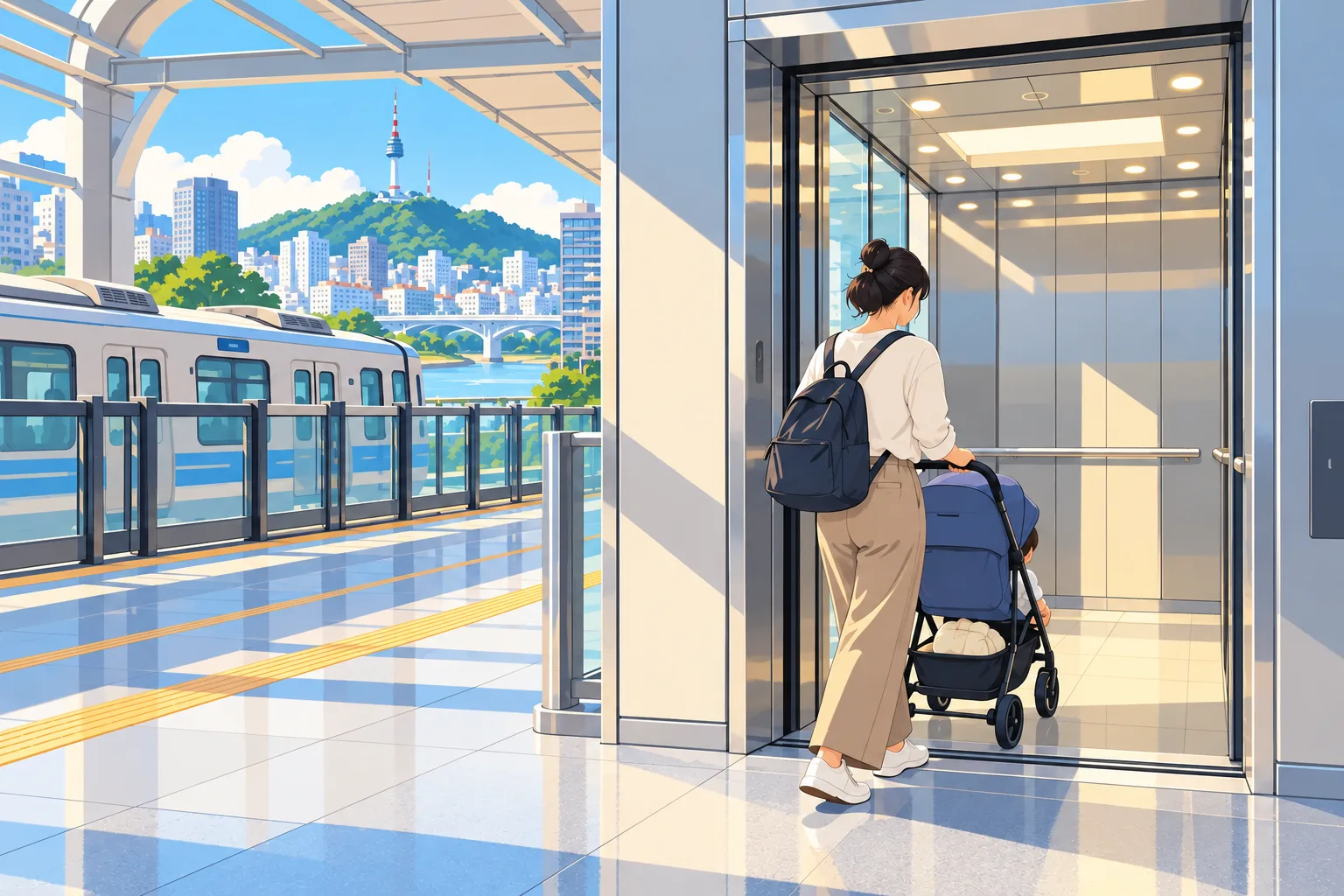 Seoul Subway With a Stroller: Check the Elevator Route Before You Travel