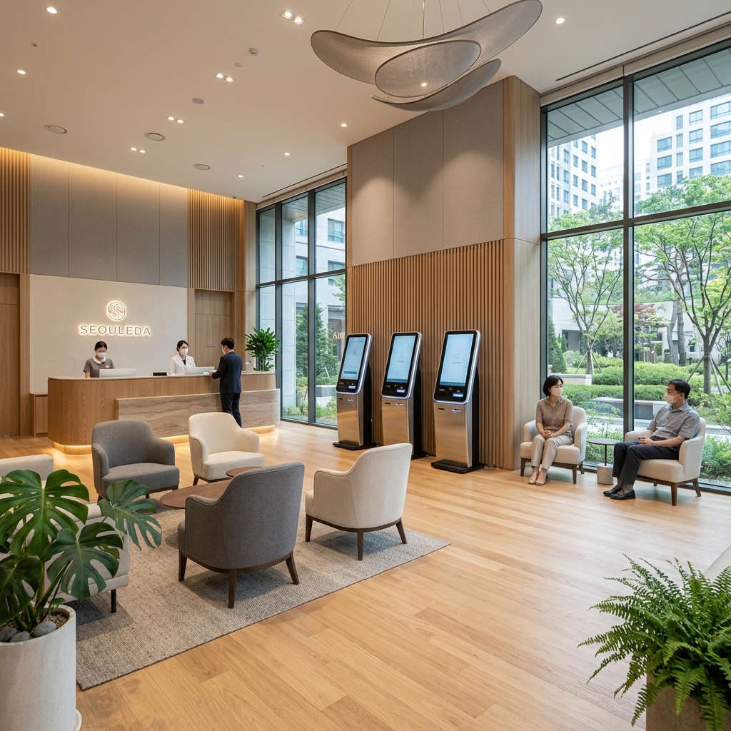 A high-end modern health screening center in Korea