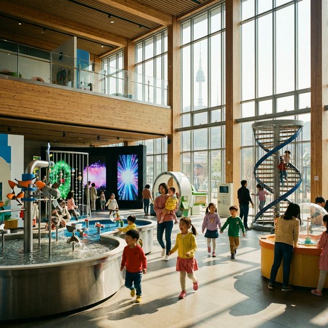 Interactive exhibits at Seoul Childrens Museum