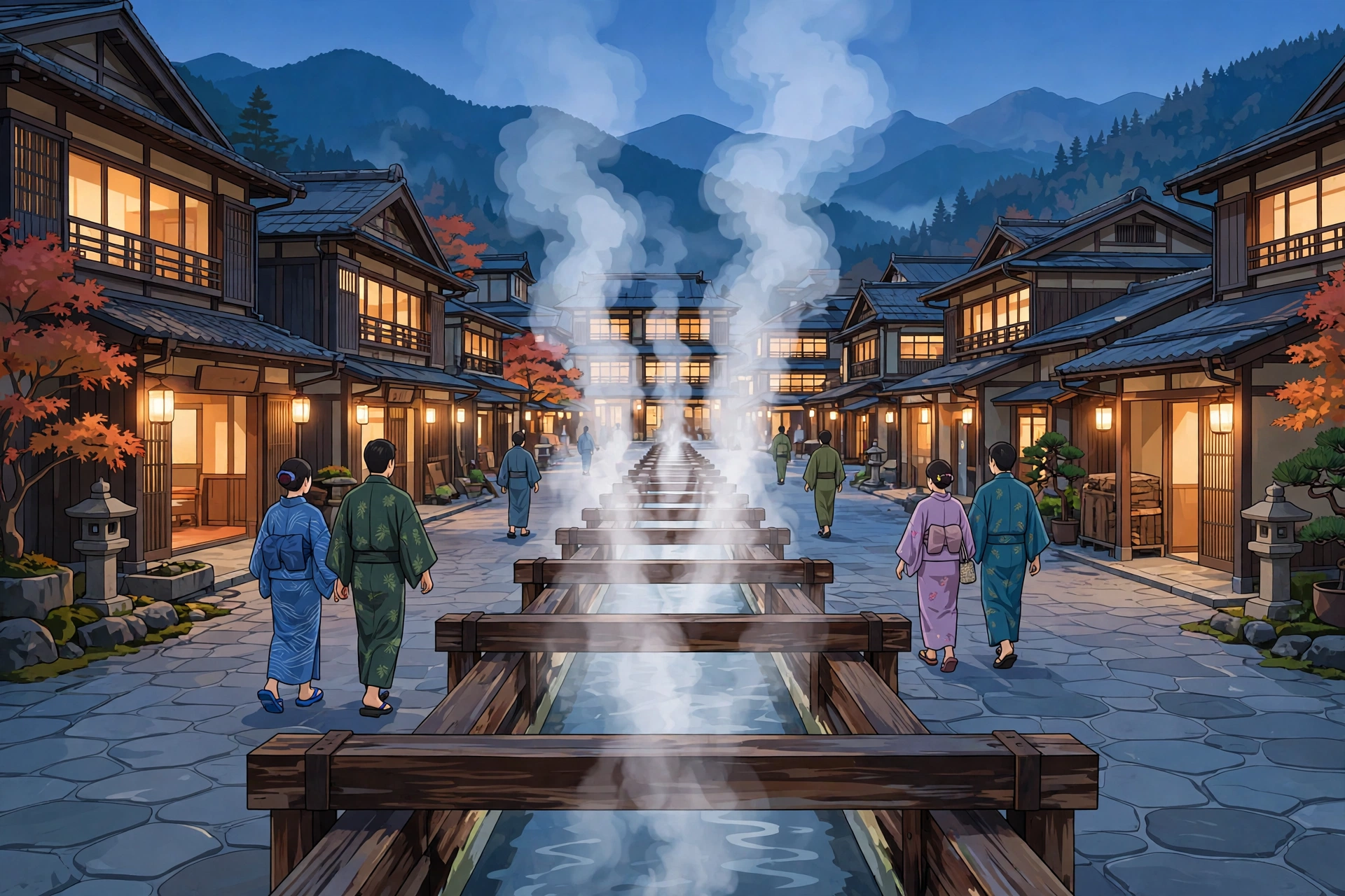 Which onsen town: Hakone vs Kusatsu vs Beppu vs Kinosaki