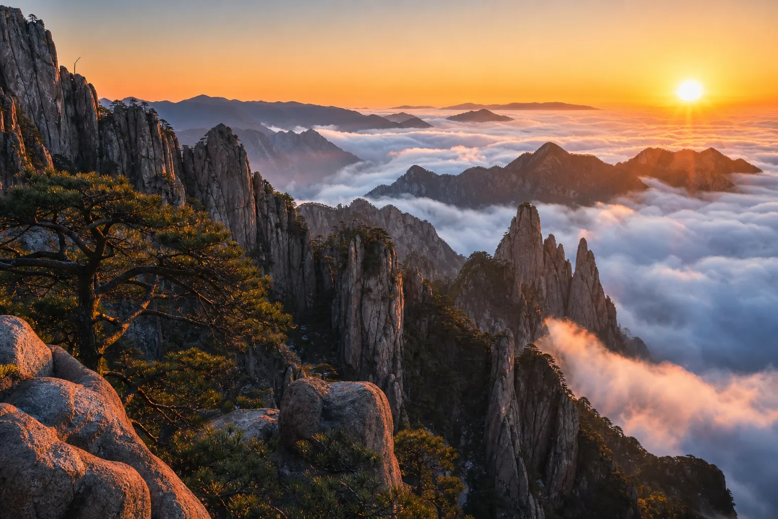 Yellow Mountains Sunrise Photography: Where to Stand & What to Bring