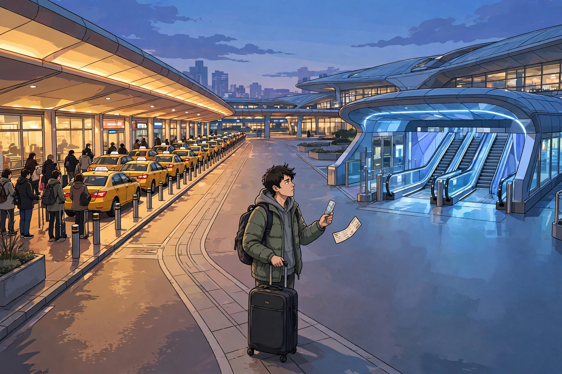 Shanghai airport arrival: choosing a transfer after a long flight