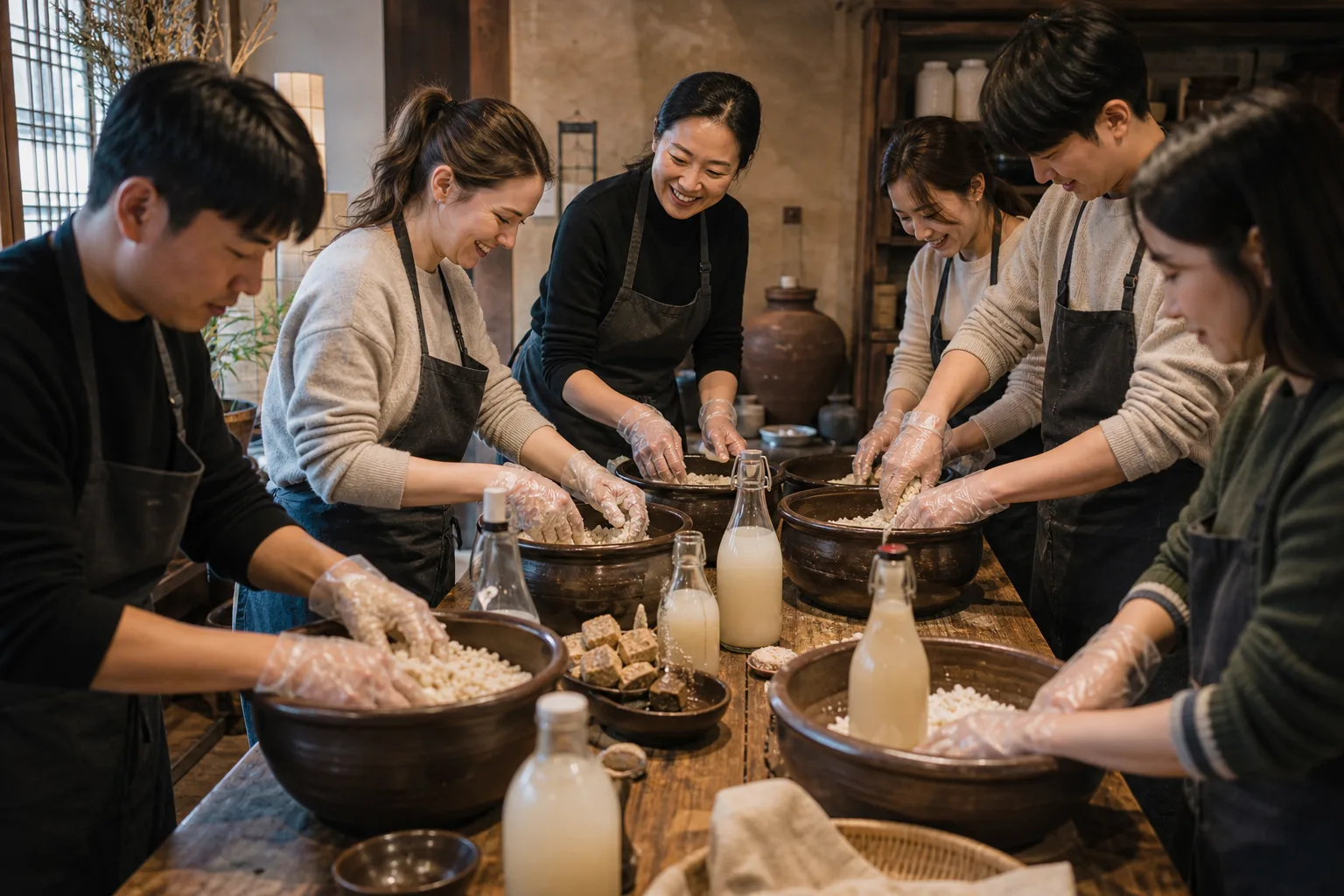 Korean Alcohol Brewing Workshops: Make Your Own Makgeolli in Seoul