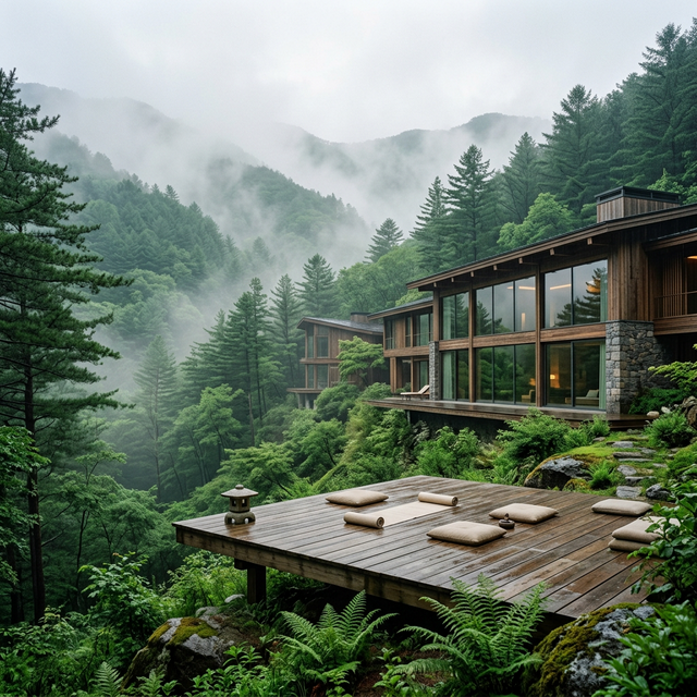 Luxury Wellness Resort in a Lush Korean Forest