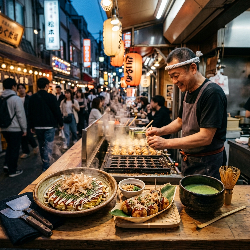 A spread of regional Japanese dishes from multiple cities across Japan