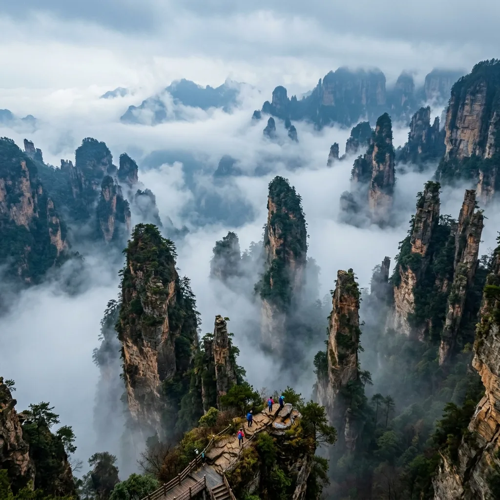 Zhangjiajie National Forest Park: Avatar Mountains, Skywalk & Glass Bridge