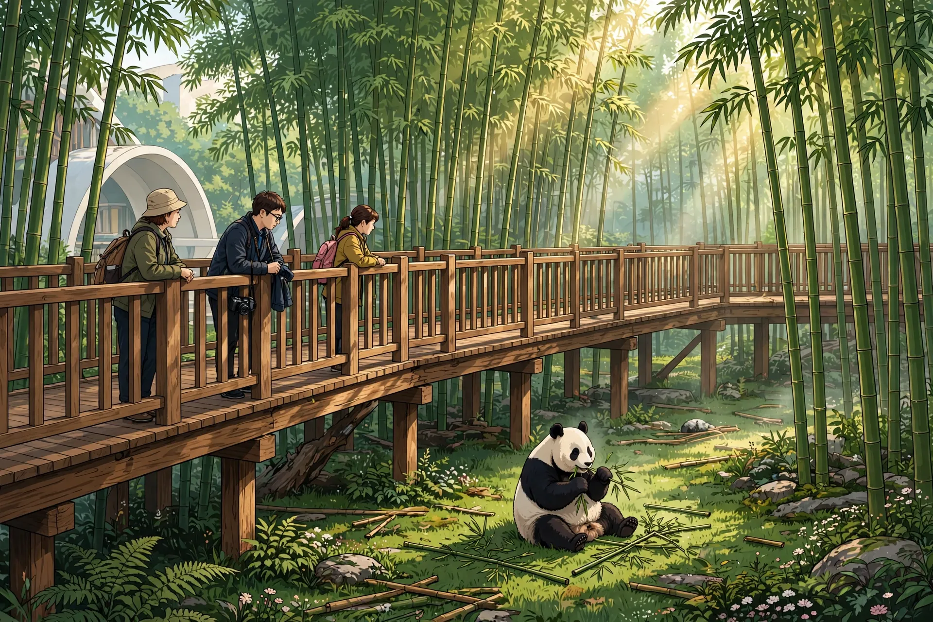 Chengdu: pandas at opening, food for the rest of the day