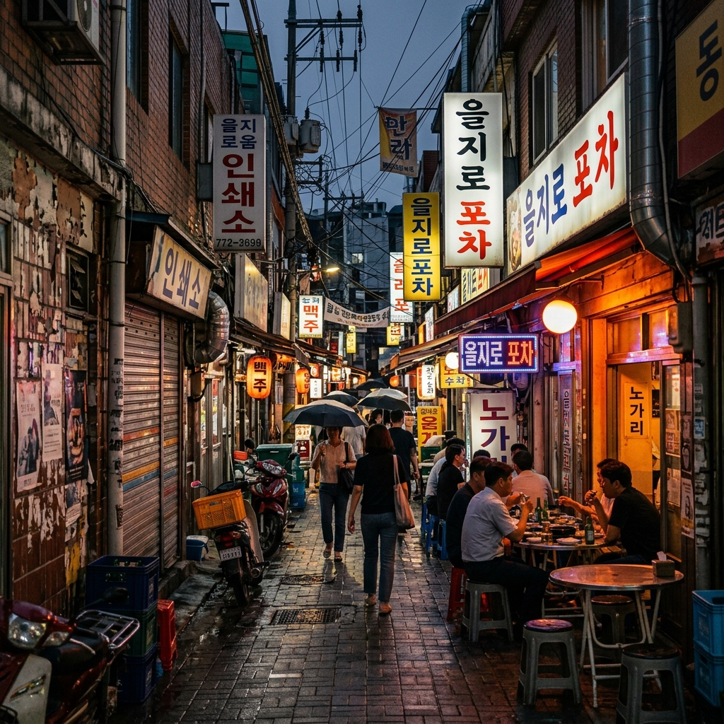 Hidden Alleys of Euljiro: A Retro Photography Walk