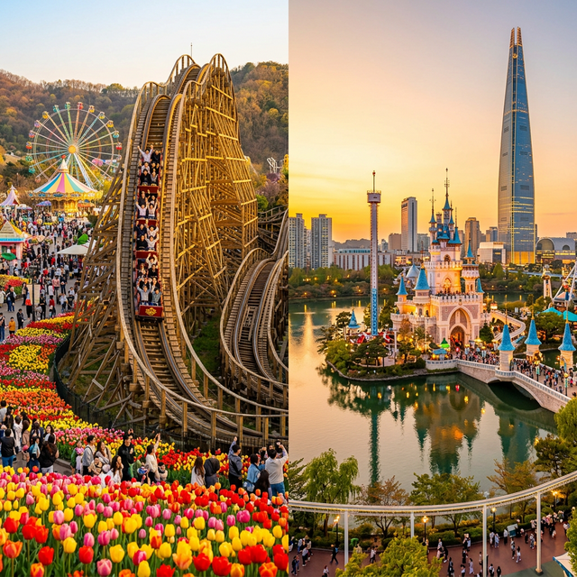 Best Theme Parks in South Korea Everland Lotte World Guide