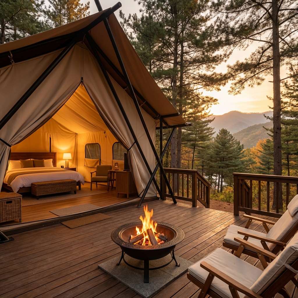 Luxury Korean Glamping Tent