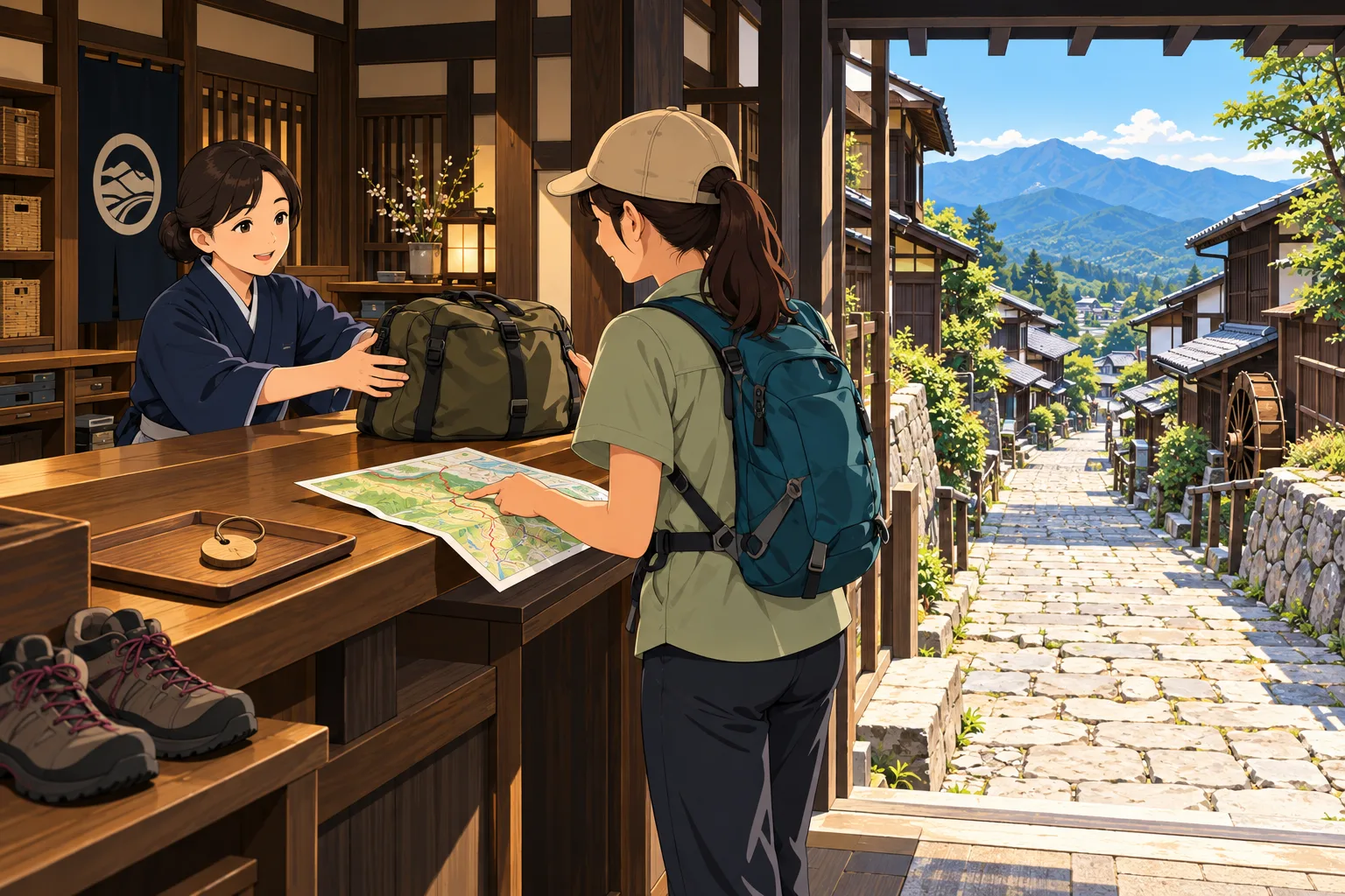 Magome to Tsumago Nakasendo Hike: Luggage and Return Bus Plan